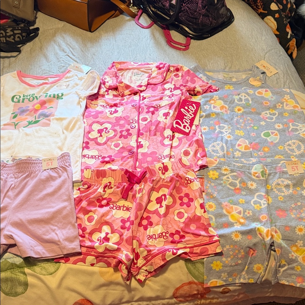 NWT 2 summer outfits and 1 pair of pajamas